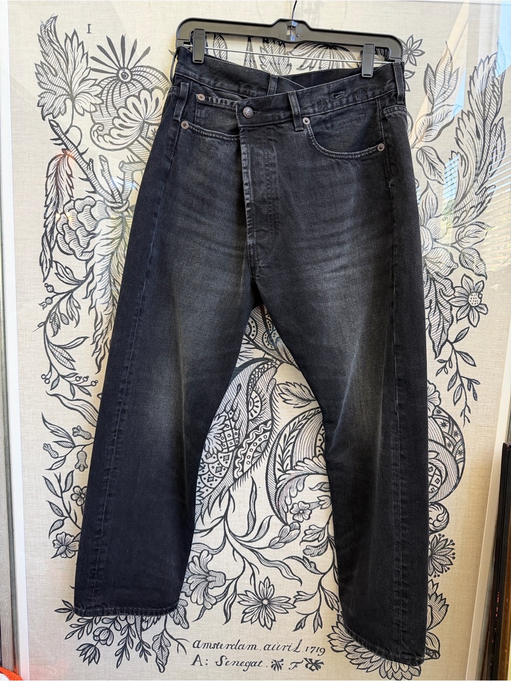 R13 Women’s Black Washed Jeans Crossover - Picture 5 of 8